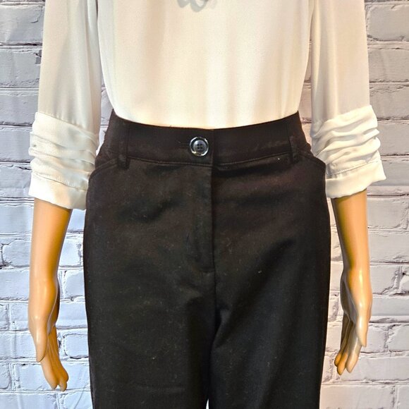 KIM ROGERS, cotton cropped black capri pants - Picture 5 of 13